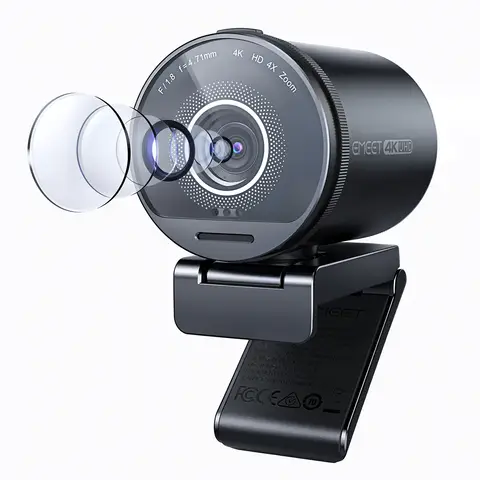 EMEET Ultra HD 4K Webcam with Sony Sensor, Dual Autofocus, HDR, Adjustable 40°–73° FOV, Plug & Play USB Camera for Streaming and Video Conferencing
