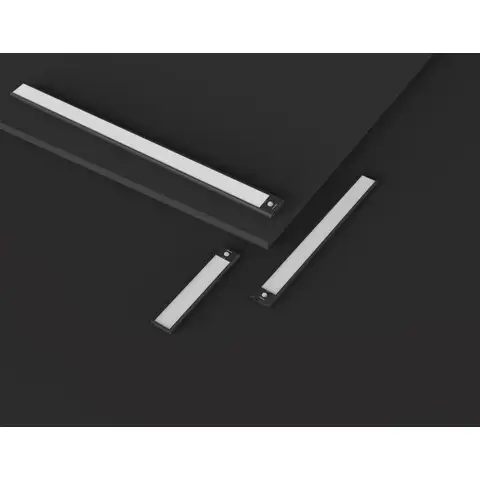 Yeelight A20 Motion Sensor Closet & Under Cabinet Light  (20cm) , Black Color – Magnetic Rechargeable Wireless LED Light with Auto On/Off Warm Lighting for Kitchen, Wardrobe & Hallway