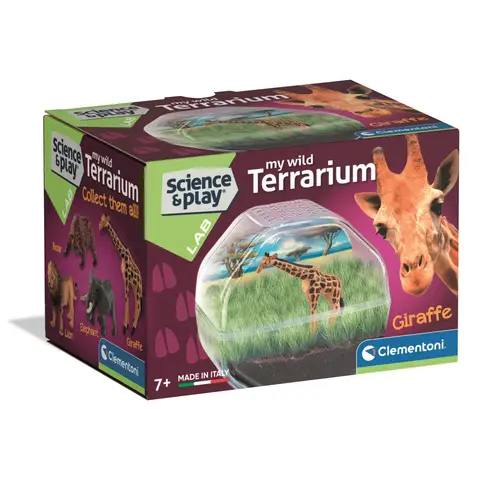 Clementoni Science & Play Mini Animal Terrarium - Giraffe