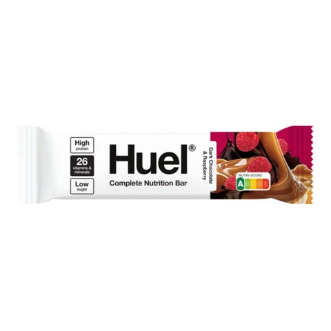 Huel Dark Chocolate and Raspberry Flavoured Complete Nutrition Bar 55g