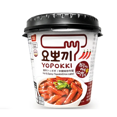 YOUNGPOONG Yopokki Tteokbokki-Becher scharf und würzig 120 g