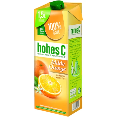 Hohes C Milde Orange 8 x 1,5 l