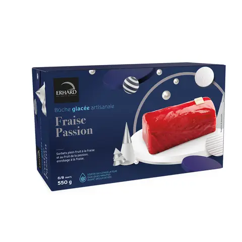 ERHARD Gâteau à la fraise et au fruit de la passion 550 g