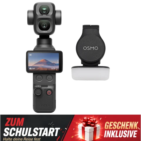 【Zurück-zur-Schule】Osmo Pocket 4P - Standard Combo - Schwarz