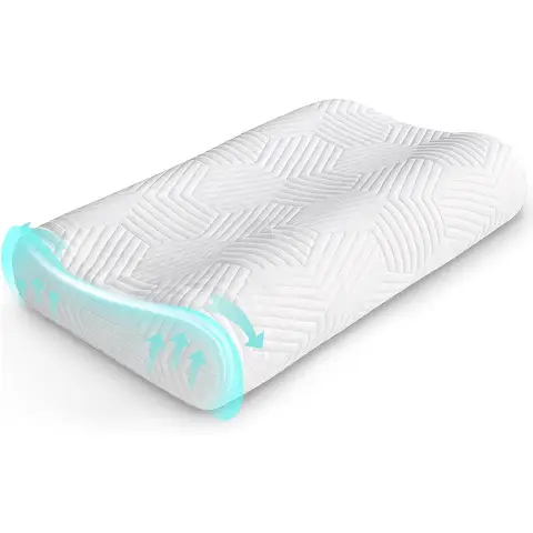 Verstellbares Memory Foam Kissen Kopfkissen, Nackenkissen Nackenstützkissen Ergonomisches Kissen Anti-Schnarch-Kissen mit abnehmbarem Bezug