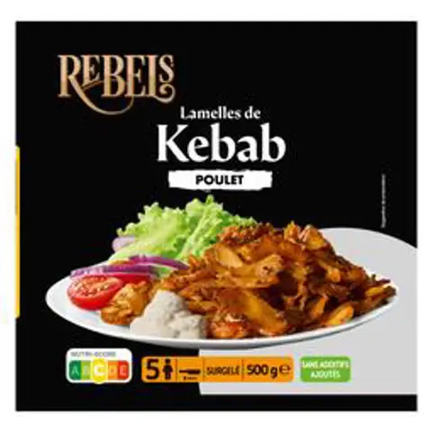 Lamelles de Kebab - 500 g