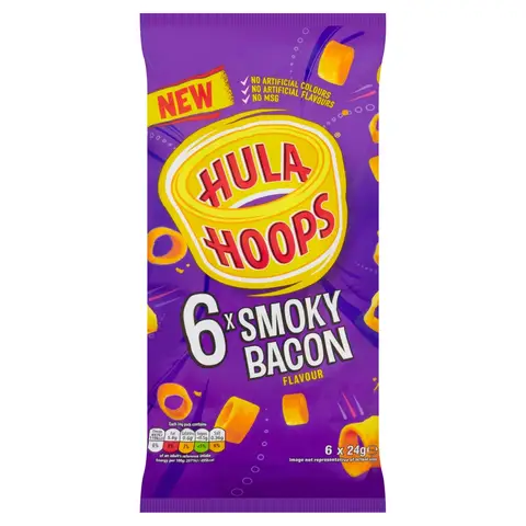 Hula Hoops Smoky Bacon 6 x 20g