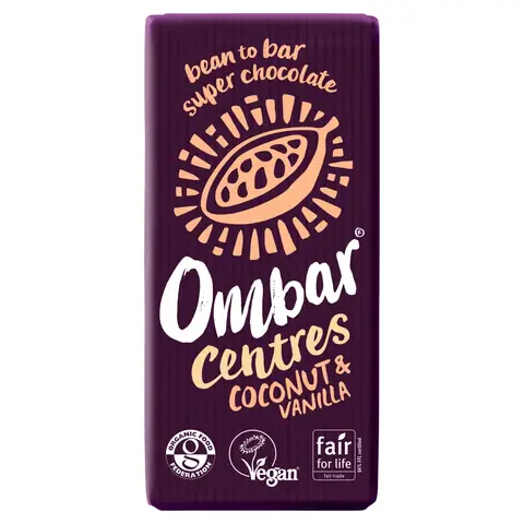 Ombar Chocolate Coconut & Vanilla Chocolate 70g