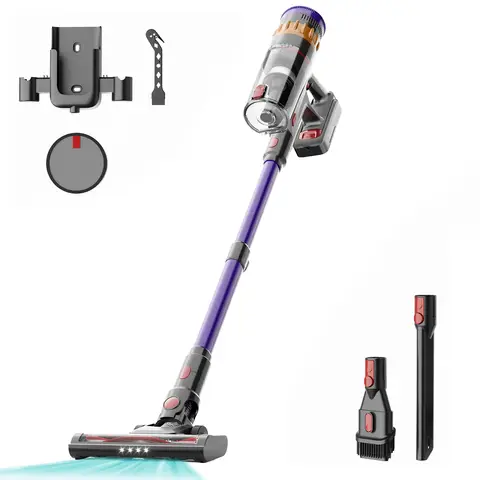 Lefant V1 Vacuum Cleaner without Wire, 42 Min/40KPA Cordless Vacuum Cleaner with Inteligent Screen and Strong South, Newest Model 2025, Suitable for Pet Hair/Carpets/Hard Floors