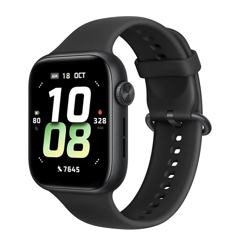 HONOR Watch 5, 64MB+4GB, 15 dagen batterijduur, Nauwkeurige GPS-tracking, Gezondheidsscanning, Zwart siliconenbandje