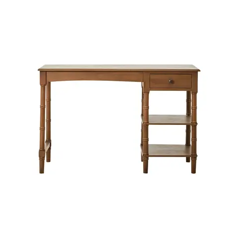 Interiors by Premier Desk Heritage with Shelves 1 Drawer Natural