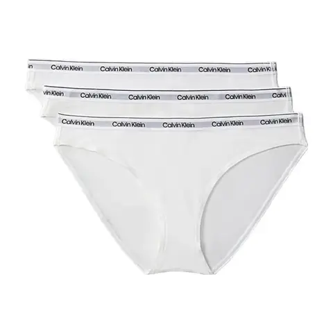 Calvin Klein -3 Pack Bikini Briefs - Icon Logo - White 3XL