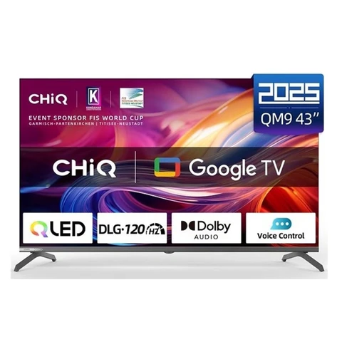CHiQ U43QM9V Smart TV 43 pouces QLED 4K UHD - Noir
