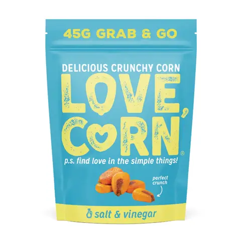 Love Corn - Salt & Vinegar - 10 x 45g