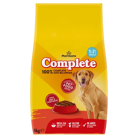Morrisons Complete Beef & Vegetable Pet Food 6kg