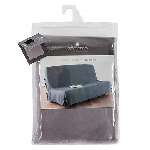 Bezug für Sofa-Bett 140 x 200 cm hellgrau