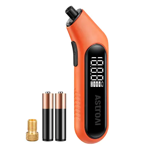 AstroAI Digital Tyre Pressure Gauge 300PSI 20Bar Large Screen with Backlight and Flashlight, 4 Settings Tyre Pressure Checker Suitable for Cars, Trucks, Bicycles, Motorcycles, AAA Batteries