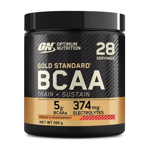 Optimum Nutrition Gold standard BCAA-poeder, smaak perzik en passievrucht, 266 g, 28 porties