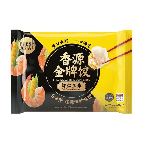 FRESHASIA Pork Prawn Sweetcorn Dumplings 400g/pack