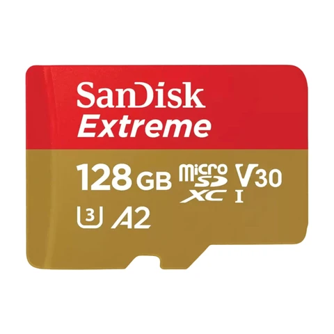 SanDisk Extreme microSDXC-kaart – 128 GB, V30