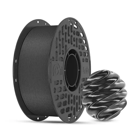 CAILAB PLA Silk 3D-Drucker-Filament, Einfarbig - Mitternachtsschwarz