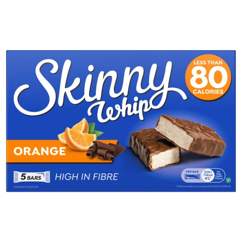 Skinny Whip Chocolate Orange 5 Bars 100G