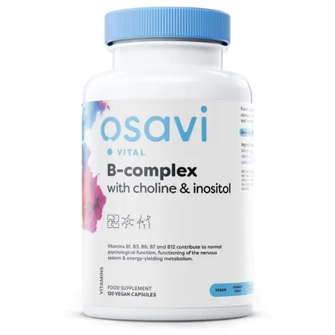 Osavi B-Complex with Choline & Inositol - 120 vegan Capsules