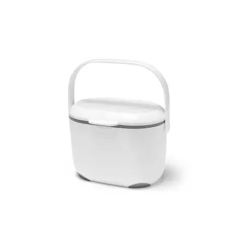 515631 COMPOST CADDY WHT/MET   NT