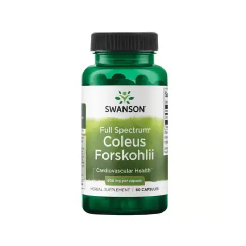 Swanson Full Spectrum Coleus Forskohlii Weight Management 400mg Daily Wellness Support Capsules - 60 Capsules