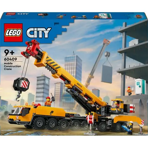 LEGO City 60409 Grands Véhicules - Grue Mobile Jaune