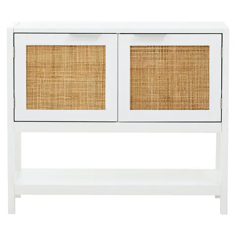Interiors by Premier Sideboard Sherman White/Rattan