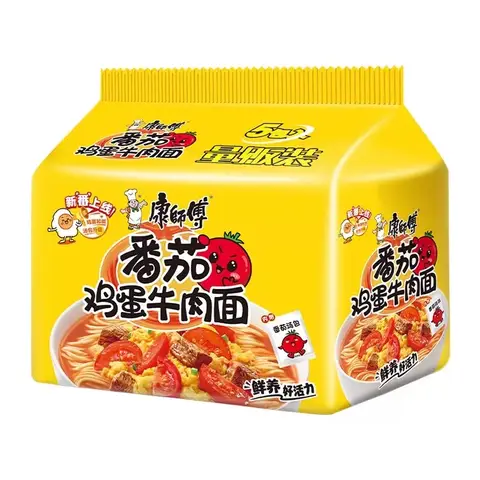 Master Kong Nouilles au bœuf Master Kong avec tomates et œufs 115 g x 5