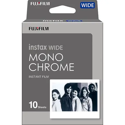 Fujifilm Instax Wide Camera Film Monochrome 10 sheets