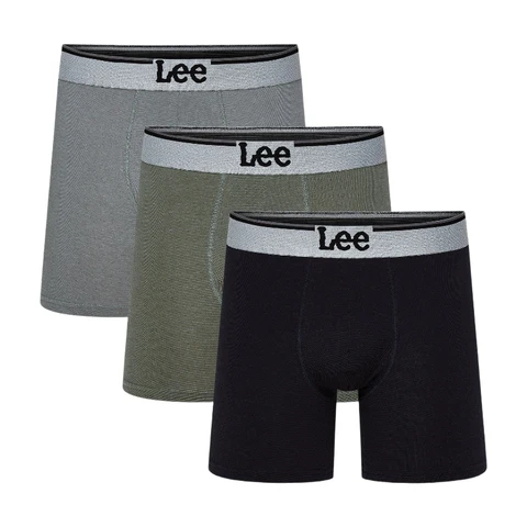 LEE TRUNKS Raymar piqueur-sak - medium - zwart/mercantile groen/grijs
