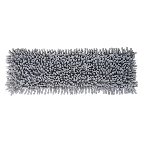 43.5cm Replacement Chenille Microfiber Mop Head Refill, 110g Thick, Grey Dusting Pad for Flat Mops (43.5cm x 13cm)