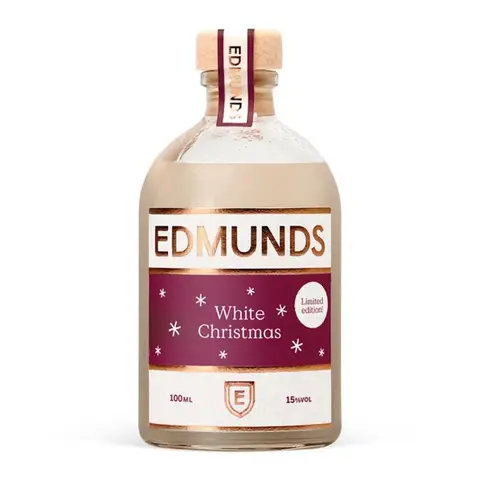 EDMUNDS Cocktails Amaretto and Sapling Vodka White Christmas Liqueur 15% ABV 100ml