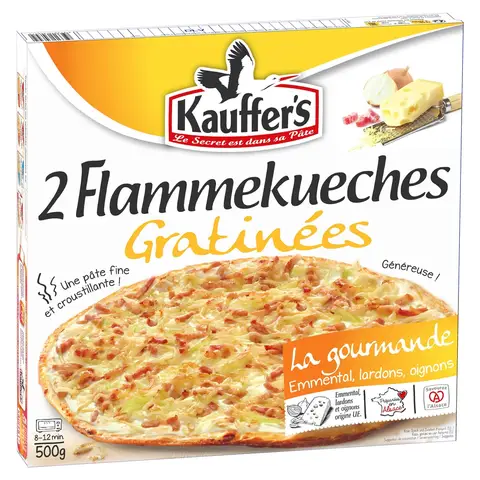 KAUFFER'S Flammekueches Gratinées x2 500g