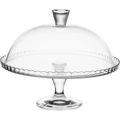 Secret de Gourmet Glazen Taartstandaard - 32 cm, Transparant