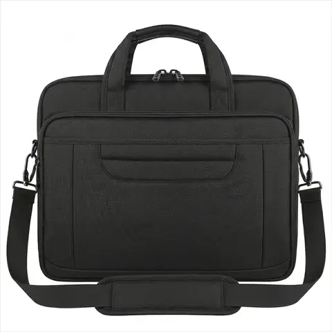 Laptop Bag 15.6 Inch， Laptop Briefcase Men Waterproof， Large Computer Bag Multifunctional Business Shoulder Bag for Men Women Messenger， Black， New Year Sale ， Top gift picks