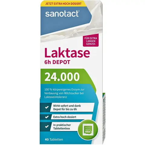 sanotact Depot-Laktase 24.000 40 Tabletten