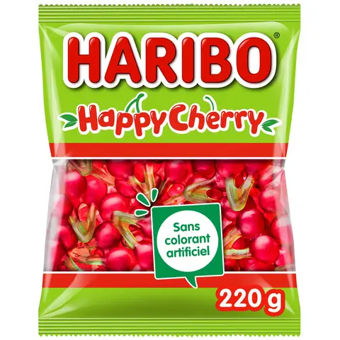 Bonbons Happy Cherry Haribo, sachet de 220g