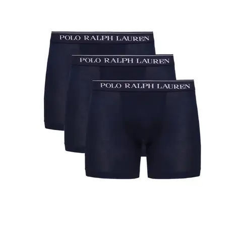 Ralph Lauren Stretch-Cotton Boxer Brief 3-Pack - Cruise Navy