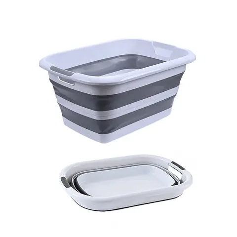 JORDAN&JUDY 45L Foldable Storage Basket with Dual Handles, Non-Mesh, Collapsible