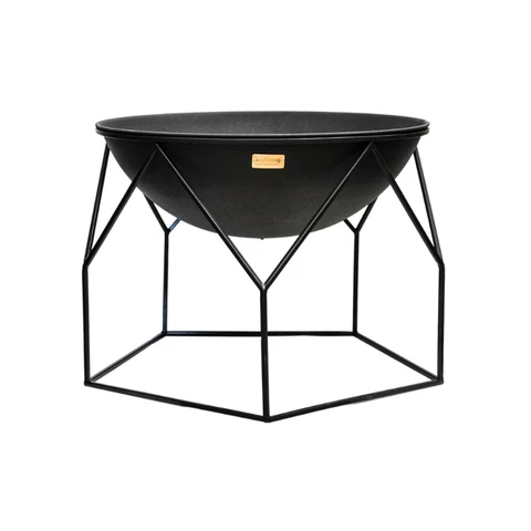 Outdoor Buckingham Fire Pit Black H51Cm W70Cm