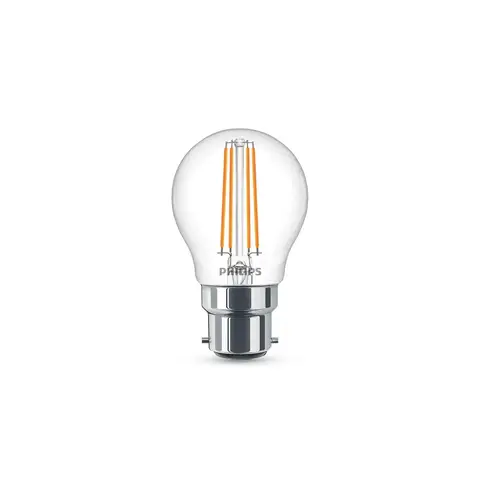 Philips Light Bulb LED Globe Filament Bayonet B22 Warm White 40W Non-Dimmable