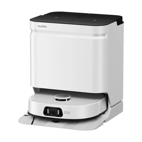Eureka Robot Vacuum and Mop - 2 in 1 Cleaning, Self-Emptying and Self-Refilling Docking Station, UltraLite Design, White - NERJ15ULTRALITE