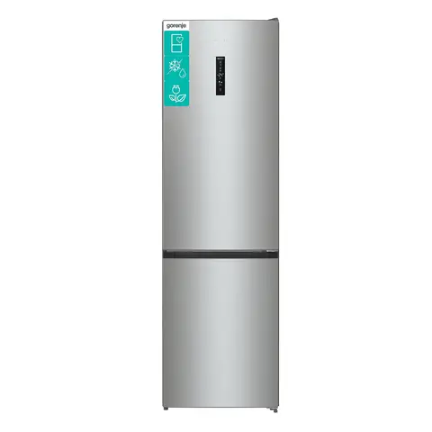[Summer Deal 369 €, CODE: MYGO2] Gorenje NRK620CA2XL4 Freistehender Kühl-Gefrierkombination, 331 L Gesamtkapazität, No Frost, Super Cool & Fast Freeze, Silber