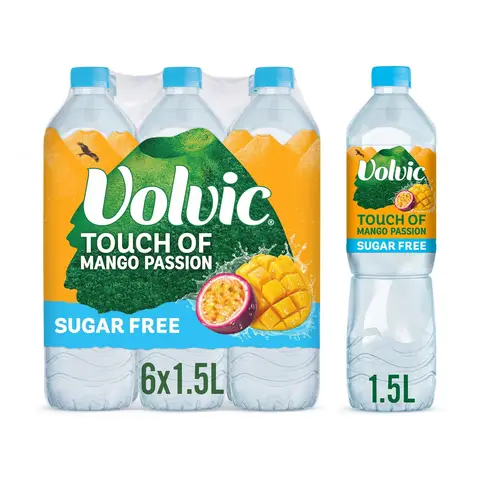 Volvic Touch of Fruit Mango Passion - 6 x 1.5 L