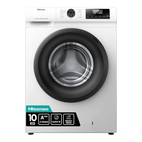 Hisense 1 Series WF1Q1041BW 10kg 1400rpm Freestanding Washing Machine - White - A Rated
