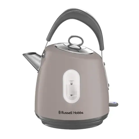 Russell Hobbs Stylevia Kettle, 1.5L, Dome, Top Handle, Fast Boil, Perfect Pour Spout, 3000W, Stainless Steel, Mocha, Taupe/Brown - 28133